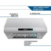 900CFM 30 inch 9-Speed Vent with Led Bulb Dishwasher Clean Filter Under Cabinet Range Hood 1