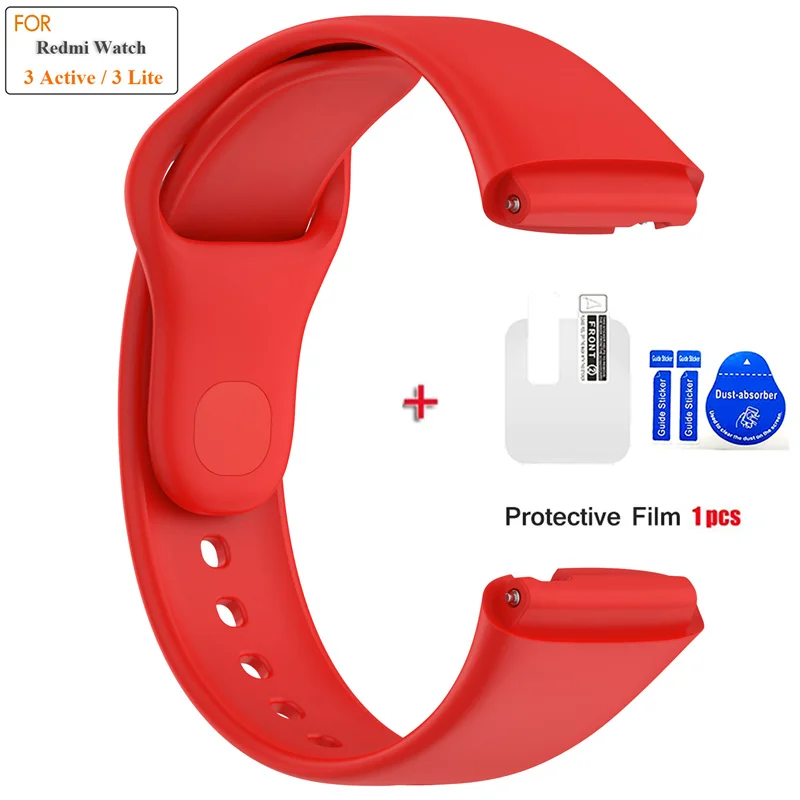 Soft Silicone Replacement Strap with Protector Film