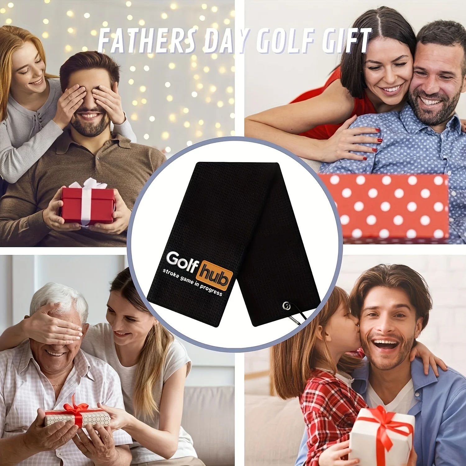 Funny Embroidered Microfiber Golf Towel Golf Accessories Men