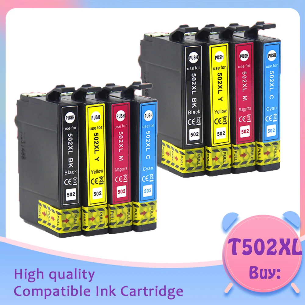 Cartucho de Tinta Compatível 502xl para Epson 502 T502xl 502xl para a Expressão Premium Xp5100 Xp5105wrokforce Wf2865 Wf-2860 Impressora