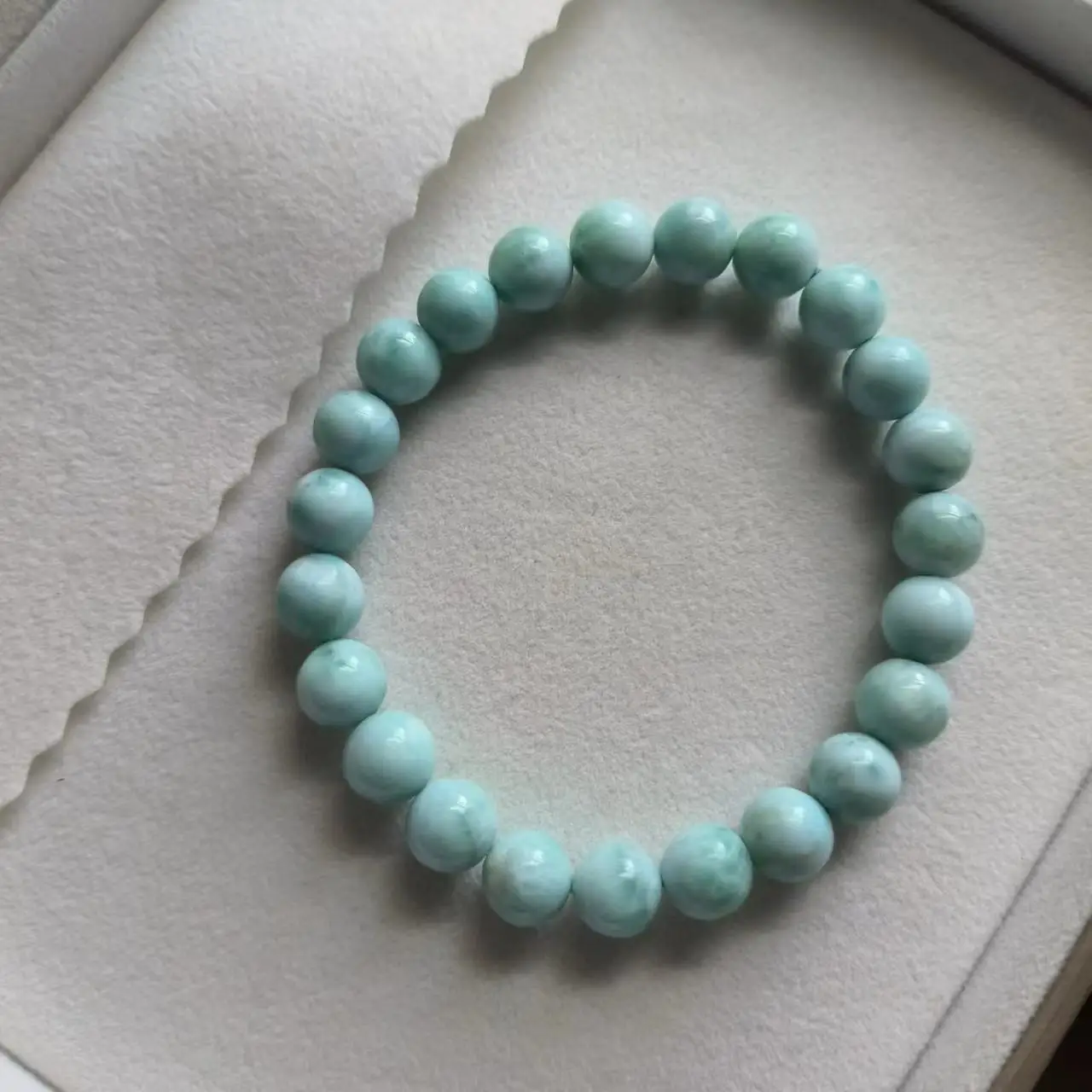 

1pcs/lot Natural Larimar Bracelet light blue Crystal semi-precious stones ball beautiful pattern fine jewelry accessories taki