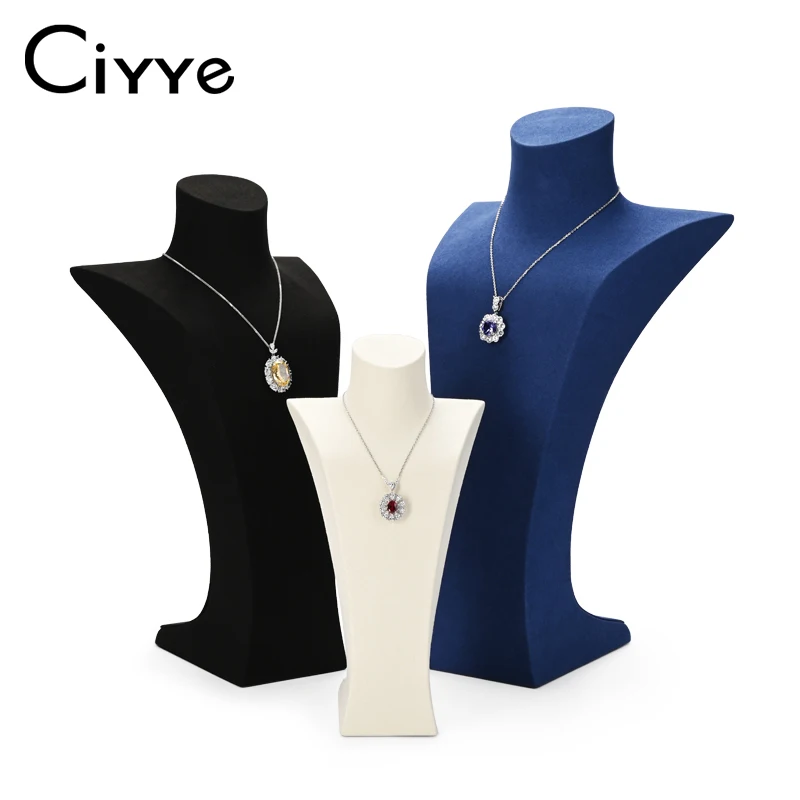 

Ciyye Window Jewelry Exhibition Chest Necklace Display Prop Shop Portrait Jewelry Diamond Necklace Display Shelf Storage Rack