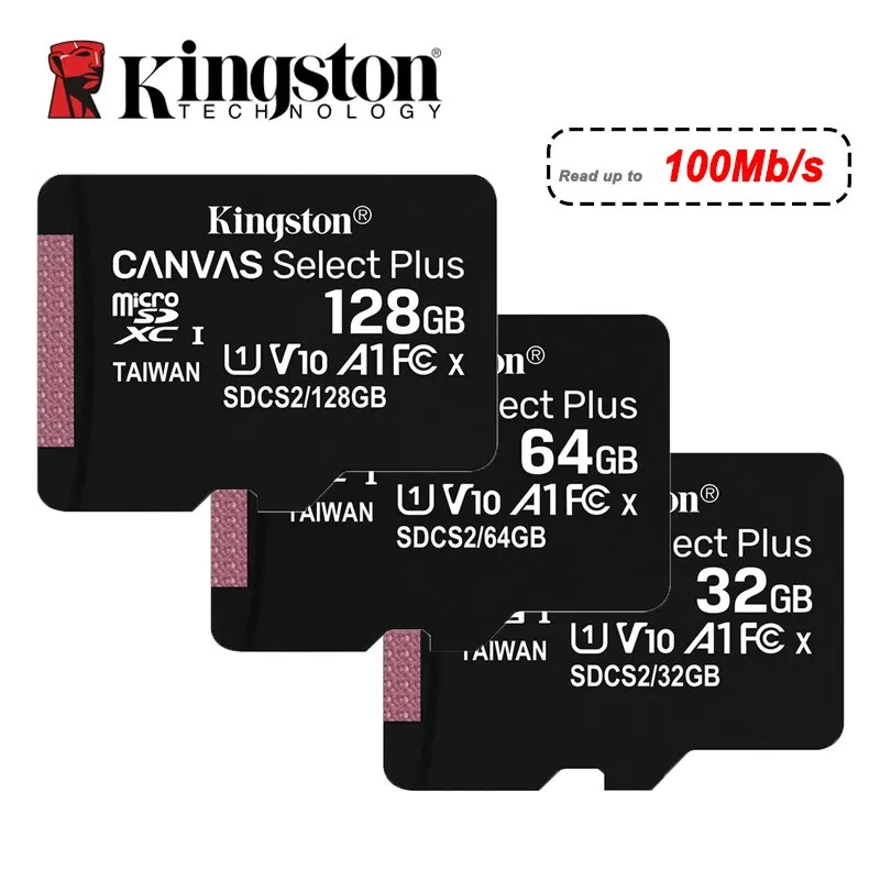KingstonMemoryCard128GB32GBMicroSDTF64GBU1V10A1MicroSD
