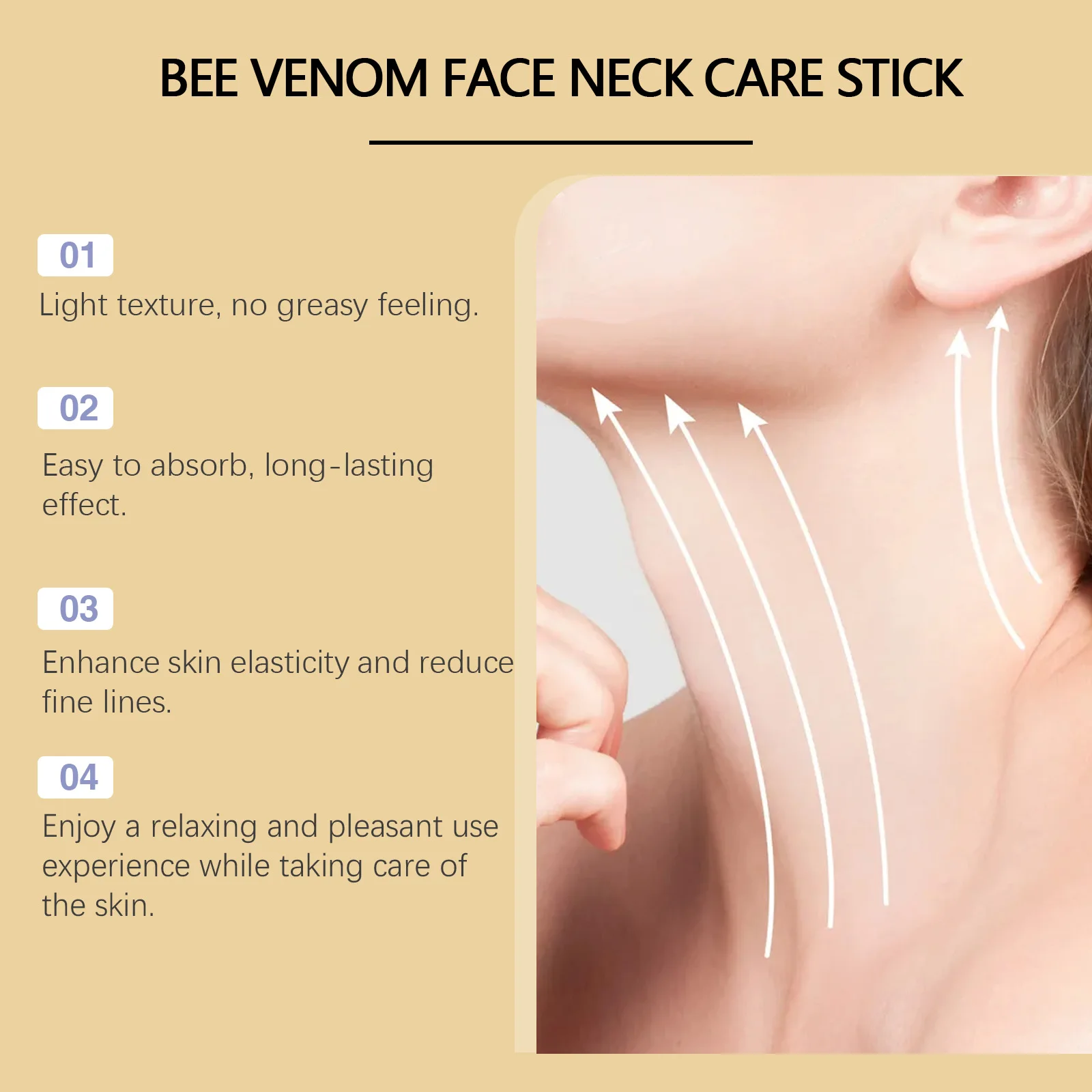 Hoygi Bee Venom Firming Serum Stick Anti Wrinkle Cream Lifts Tightens the Skin Solving Wrinkles Fine Lines Natural Serum 3