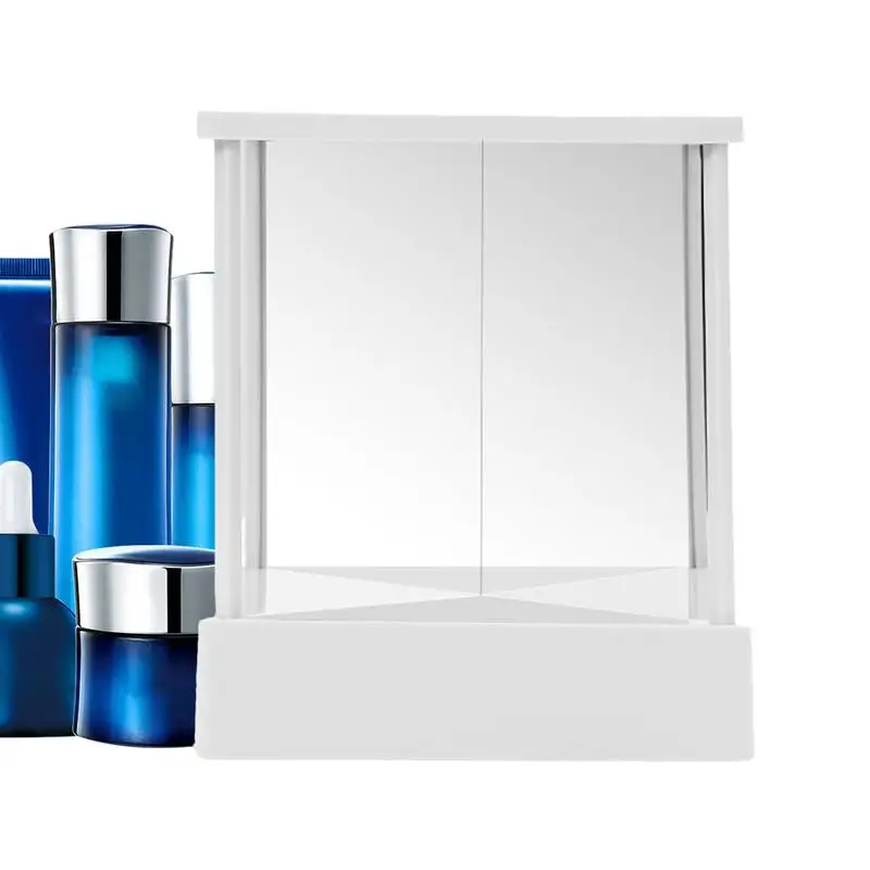 

Non Reversing Mirror Triangular Fixed Table Mirror for True Image Non Magnifying Mirror for Modeling Makeup Facial Correction