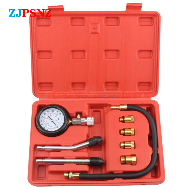 

Gasoline Engine Compression Tester Car Petrol Gas Engine Cylinder Auto Pressure Gauge Tester Motorcycles Test 0-300psi Tools Kit