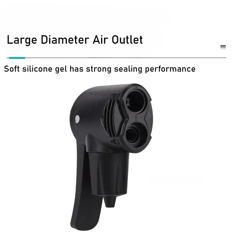 Bicycle Tire Valve Pump Nozzle 3 in 1 Schrader/Presta/Woods Valve Air Nozzle Adapter Conversion Head Clip Type for MTB