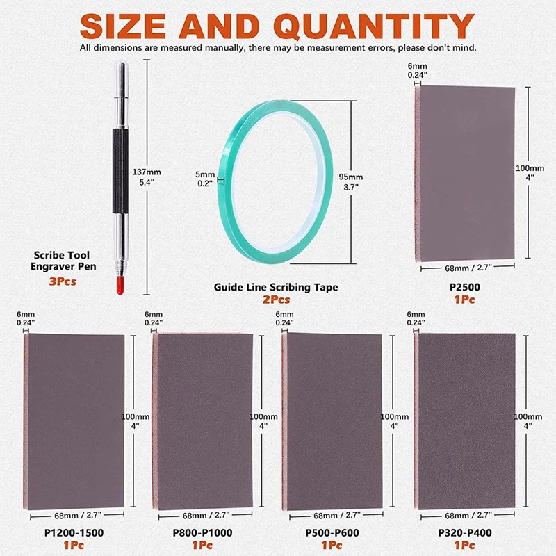10Pcs Scribe Tool Engraver Pen With Carving Guide Line Scribing Tape And Sanding Sponges Set For Polishing,Glass,Ceramic cnc wood router machine