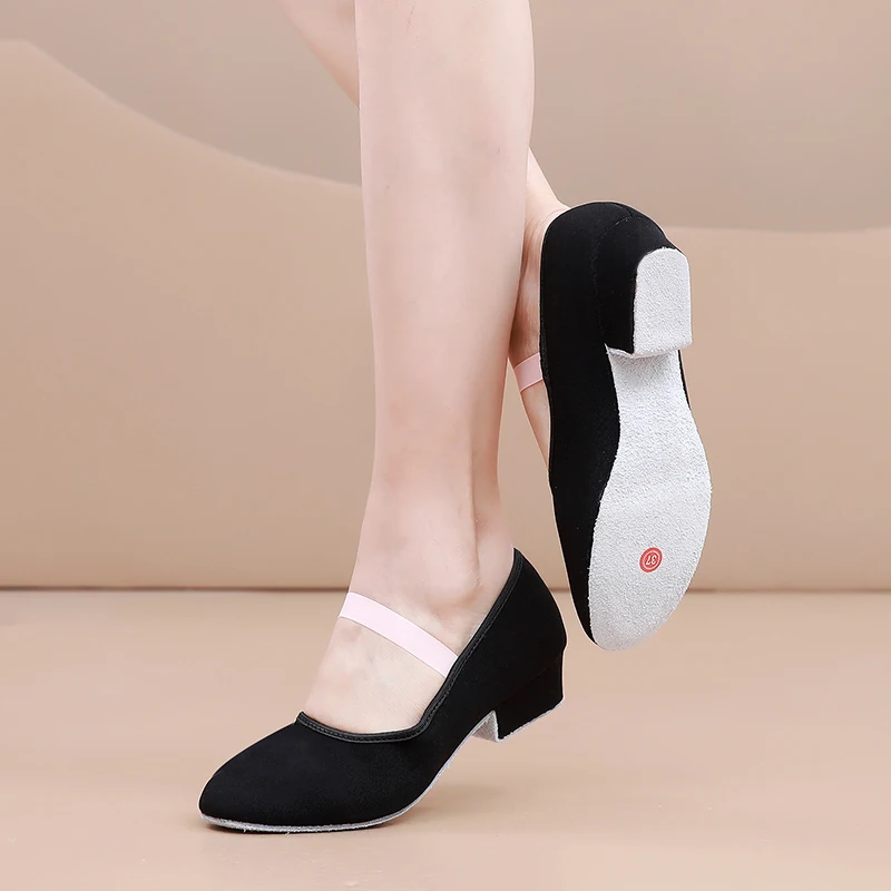 Women Dance Shoes GirlsBallet Jazz Salsa Shoes High Heels Soft Sole Dancing Shoes Pink/Black/Red Women's Teacher Shoes Practic 3