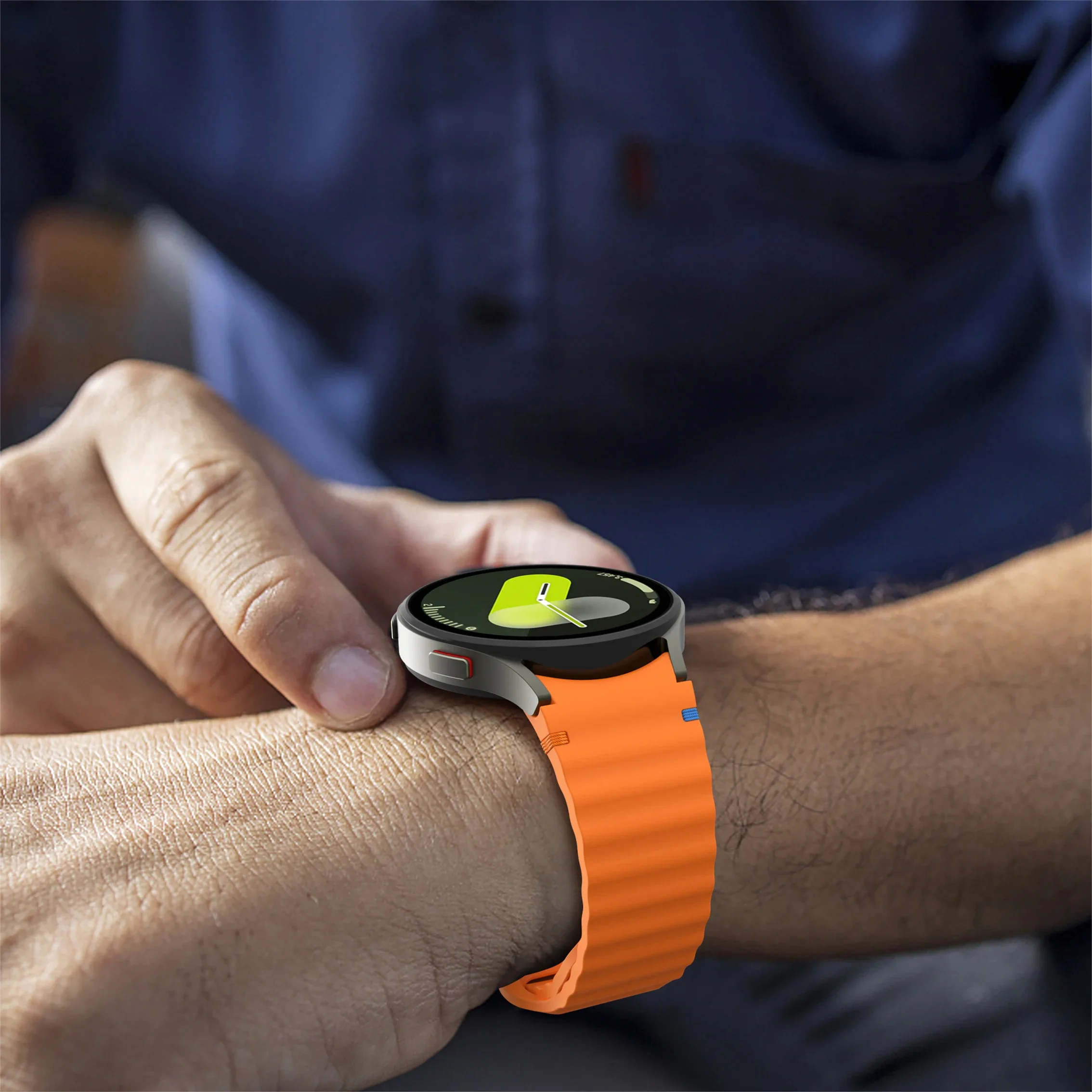 Seamless Silicone Bracelet for Galaxy Watches - Universal Fit