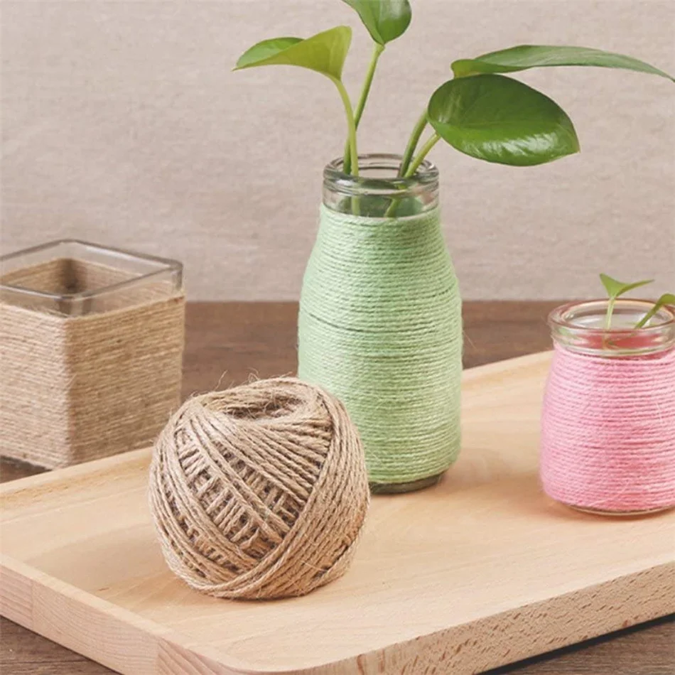 Vintage Jute Rope Thread Twine Handmade DIY Sewing Clothing Natural Jute  Cord Ribbon Christmas Crafts Wedding Party Decoration - AliExpress