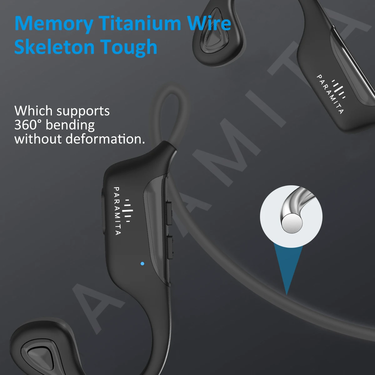 P8 Knochenschallkopfhörer, kabellos, Bluetooth 5.3, wasserdicht, Sport-Headset mit Mikrofon für Gaming, Training und Laufen_voghion.com