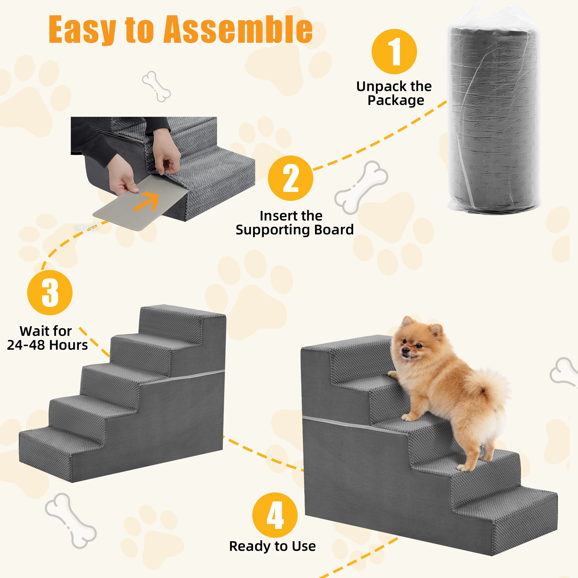 Right-Angle Dog Stairs 3