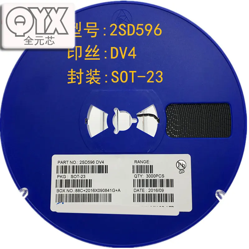 

1000 шт./лот 2SD596 silkscreen DV4 SOT-23 NPN сигнальный Транзистор Триод SMD