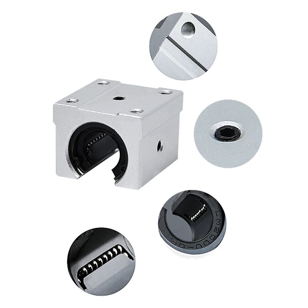 4 Blocchi Cuscinetti Lineari SBR16UU In Alluminio Per CNC - Scorrimento Fluido E Precisione - Foto 5