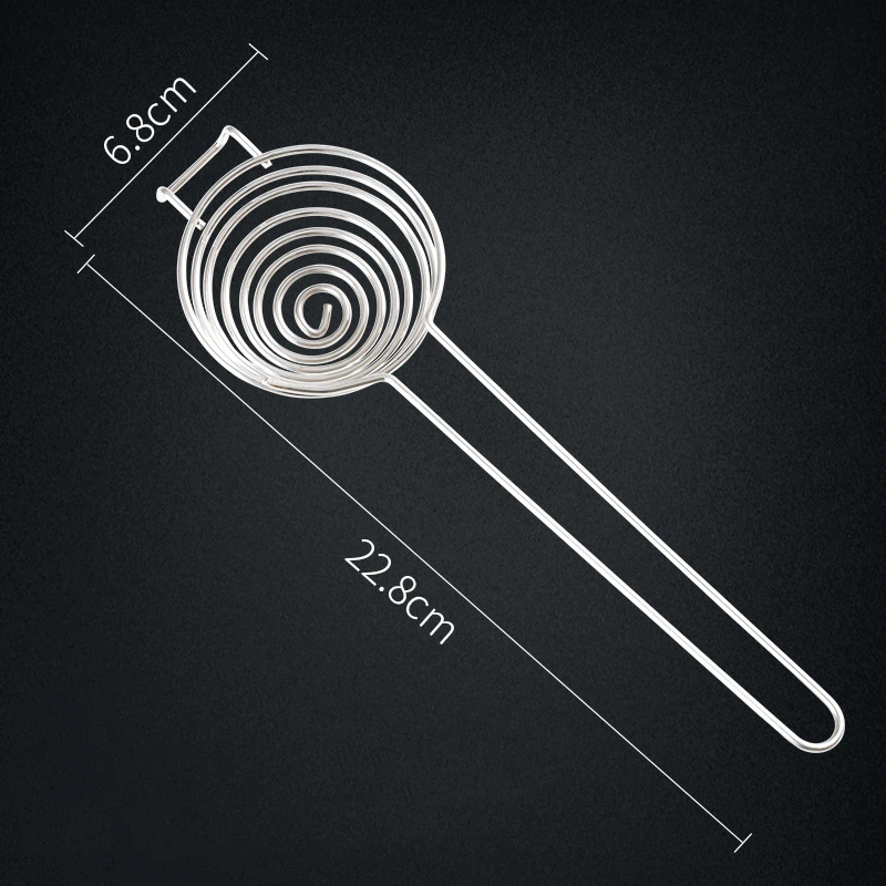 Spiral Stainless Steel Egg White Separator Egg Yolk Remover Divider Long Handle Spring type Tool Kitchen Baking Cooking Gadgets