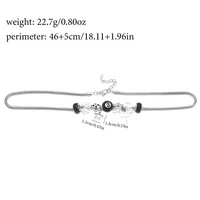 Nouveau noir No.8 boule léopard coeur étoile croix Bracelet collier Unique à la mode doux polyvalent personnalisé bijoux cadeau 6