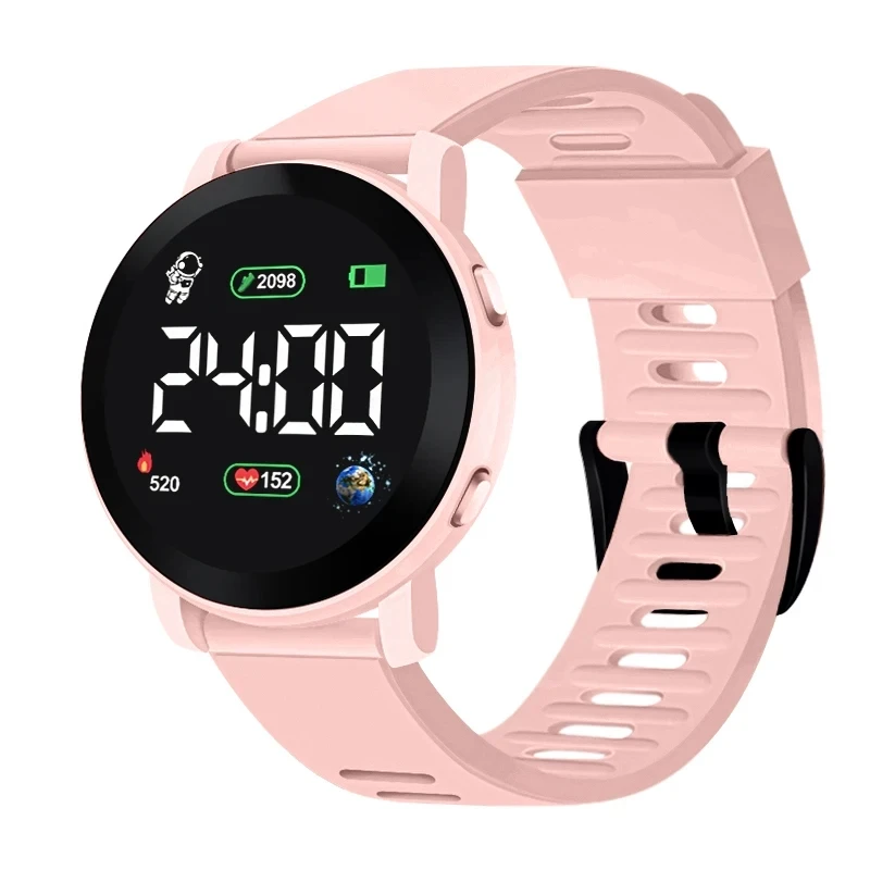 Fashion Men Women Sport Silicone Watches Astronaut Electronic Watch Lightweight Waterproof Wrist Watch LED Display Clock silicone watch