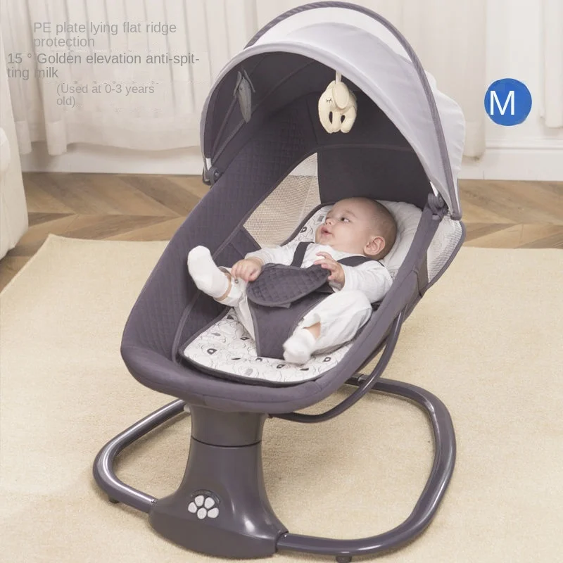 Baby Swing for Infants, Portable Baby Swings, Electric Rocking Chair for  Baby with Intelligent Music Vibration Box, Toddler Swing Load Resistance