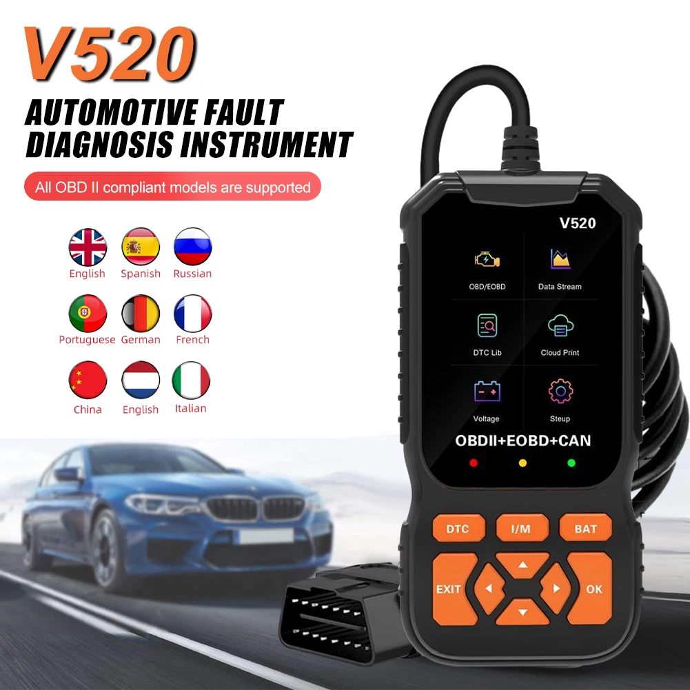 

Диагностический сканер OBD2 для диагностики двигателя