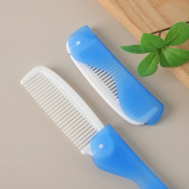 휴대용 일회용 접이식 여행용 칫솔 & 빗 세트 위생 구강 청소 도구 (캠핑, 하이킹용)