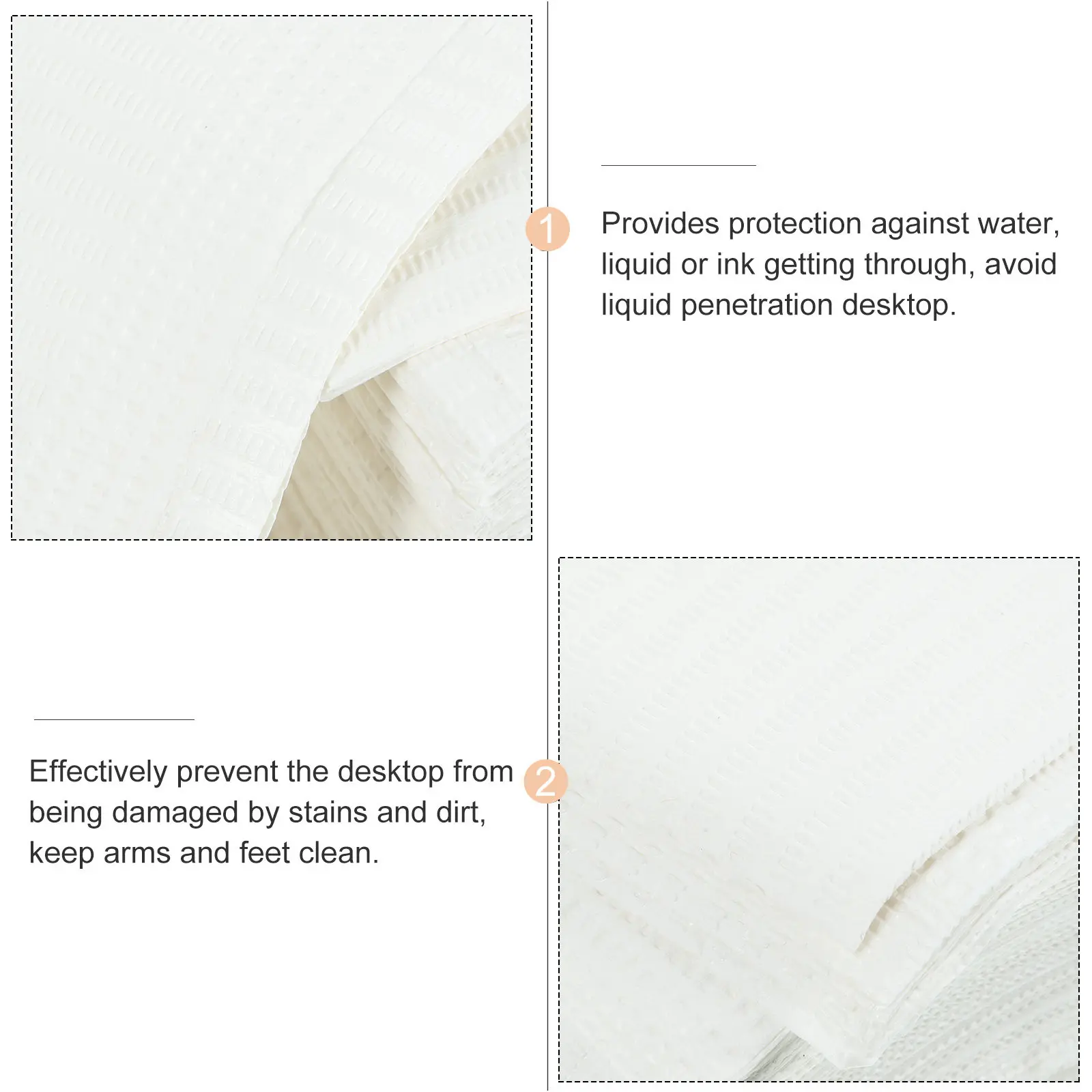 125개 매니큐어 테이블 매트 일회용 네일 아트 데스크 쿠션 살롱 매니큐어 용품 얼룩 방지 데스크탑 보호대