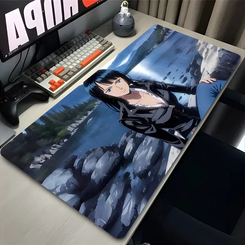 Computer Office Desk Mat Rubber Non-slip Large Mousepad O-One Pieces Nico Robin Extended Anime Cute Girl Mouse Pad PC Carpet Mat 6