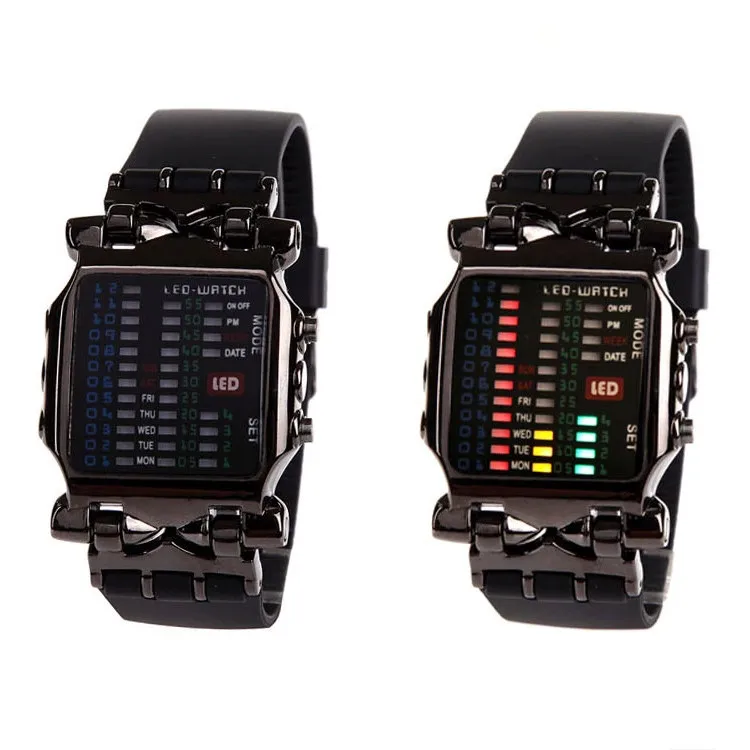 Binary shop led watch