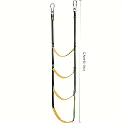 Portable Nylon Rope Boat Ladder - Multipurpose & Reusable 3/4/5 Step Boarding Ladder (4 ladder)