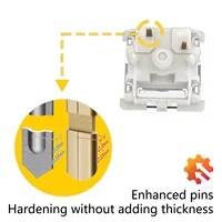 GATERON G Pro V3 3.0 Pro Switch 3pin for Mechanical Keyboard Pre Lubed RGB Linear Tactile White Yellow Red Silver Brown MX Axis - Image 2
