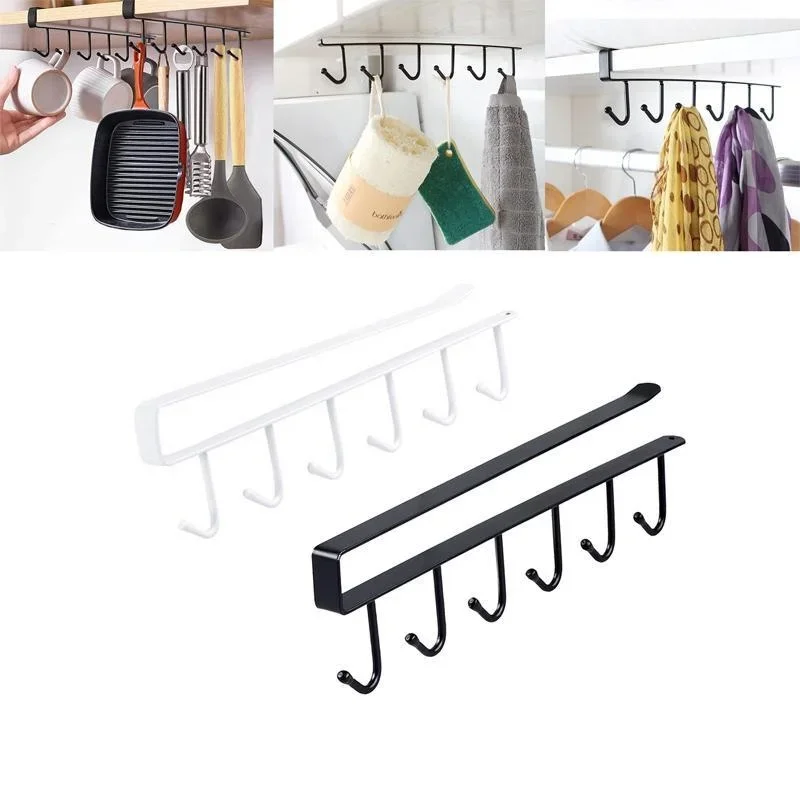 1pcs Kitchen Shelf Storage Clothes Hanging Organizer Cup Holder Glass Mug Holder 6 Hooks Storage Rack Kitchen Accessories 1 1pcs Kitchen Shelf Storage Clothes Hanging Organizer Cup Holder Glass Mug Holder 6 Hooks Storage Rack Kitchen Accessories 1