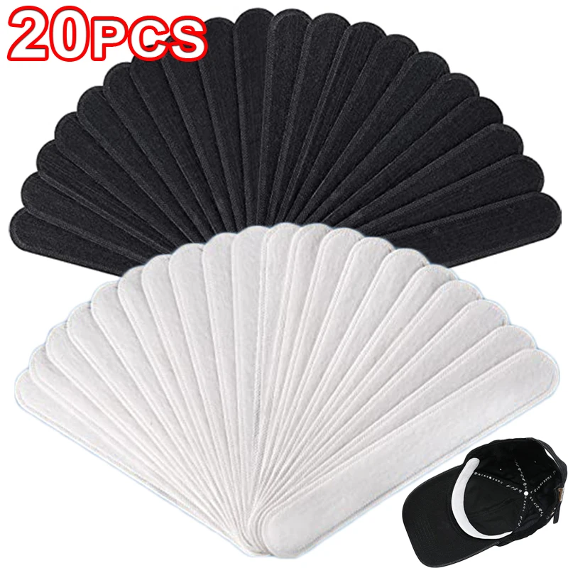 Baseball Cap Hat Sweat Absorber Invisible Sweat Absorber Liner Pads Summer Anti-dirty Absorbing Sweat Sweatband Hat Size Reducer Strip Stickers