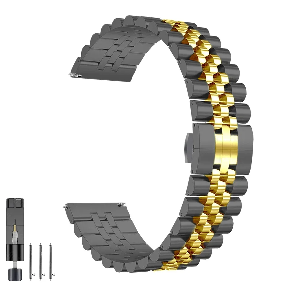 Stainless Steel Replacement Watch Strap - 20mm/22mm Bracelet Band