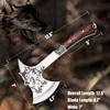 High Hardness Stainless Steel Survival Axe Multi-function Outdoor Camping Tactical Wolf-head Axe Hunting Tools Portable Tomahawk 3