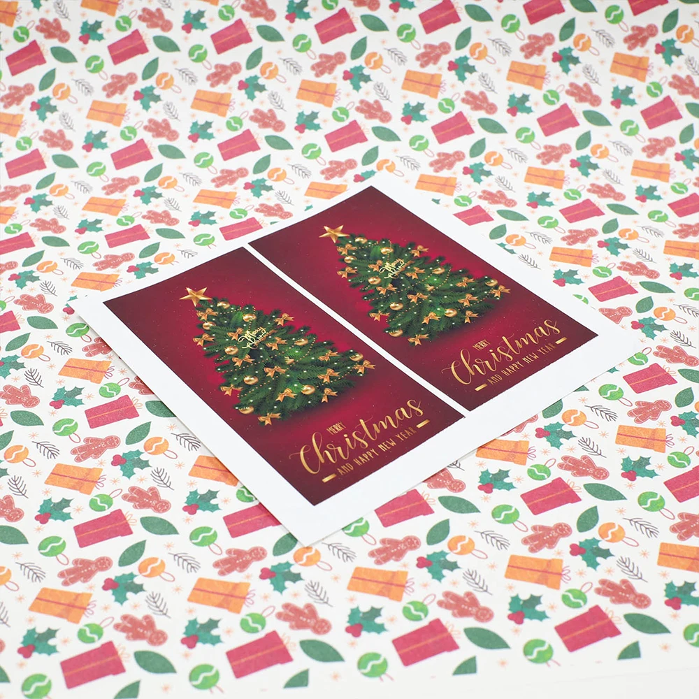 50 Stücke Neue Frohe Weihnachten Aufkleber 5x10 cm Rechteck Rot Weihnachten Geschenk Box Dekor Siegel Aufkleber Nette Santa Aufkleber Schreibwaren – Detail 4
