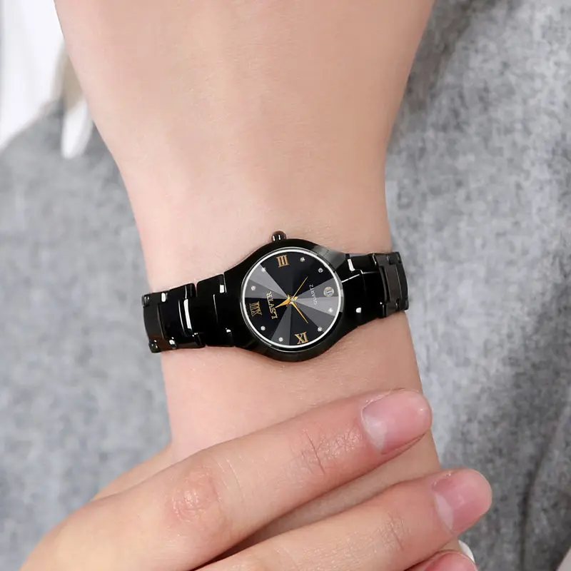 YIKAZE Luxury Women's Watches Elegant Calendar Women Quartz Watch Stainless Steel Ladies Wristwatch Waterproof Bracelet Clock