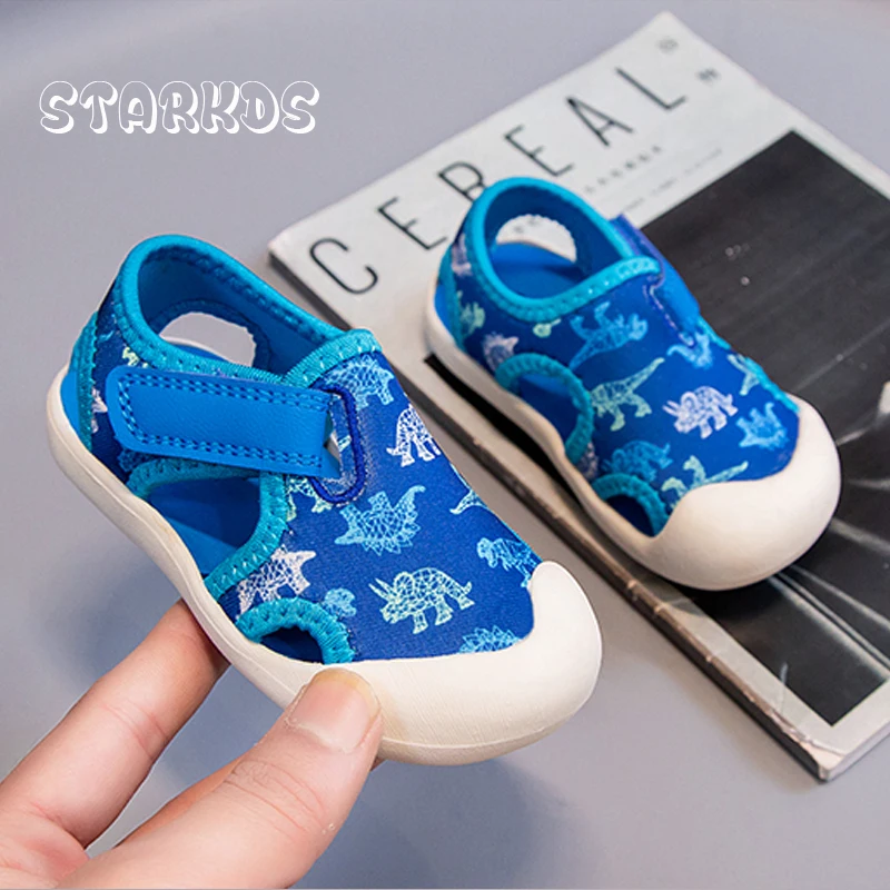 Baby Kids 2023 Summer Sport Sandals Little Boys Closed Toe Quick Dry Beach Sandalias Toddler Girls Breathable Soft Water Shoes 4