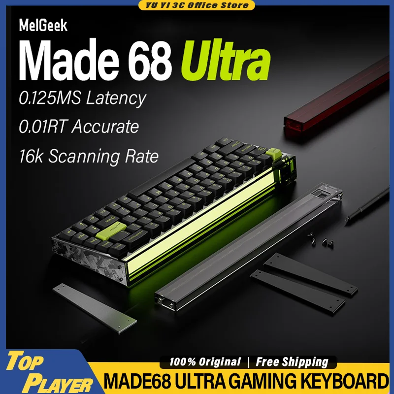 MelGeek MADE68Ultra Gaming Keyboard Customized Gateron Jade 