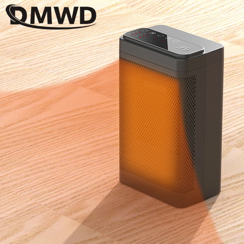 DMWD 1500W Household Vertical Heater Electric PTC Heating Machine Office Warmer 60 &deg; Shaking Head 12H Timing 110V/220V