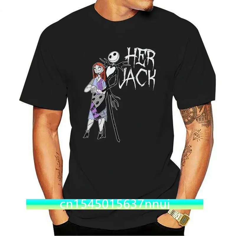 New Nightmare Before Christmas His Jack Her Sally T Shirt 2021 Arrivo Magliette Maschili Casual Boy T Shirt Top Sconti Top Tee
