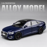 New 1:24 Audi A6 Alloy Diecasts & Toy Vehicles Metal Toy Car Model Sound and light Collection Kids Toy 2
