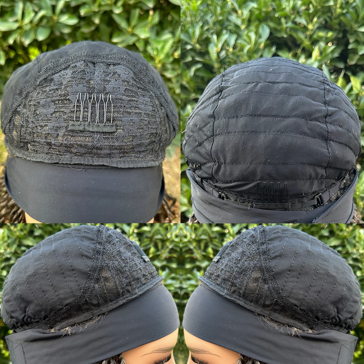 Short Synthetic Braided Headband Wigs For Black Women Box Braided Headband Bob Wig African Braiding Hair Headband Bob Wig