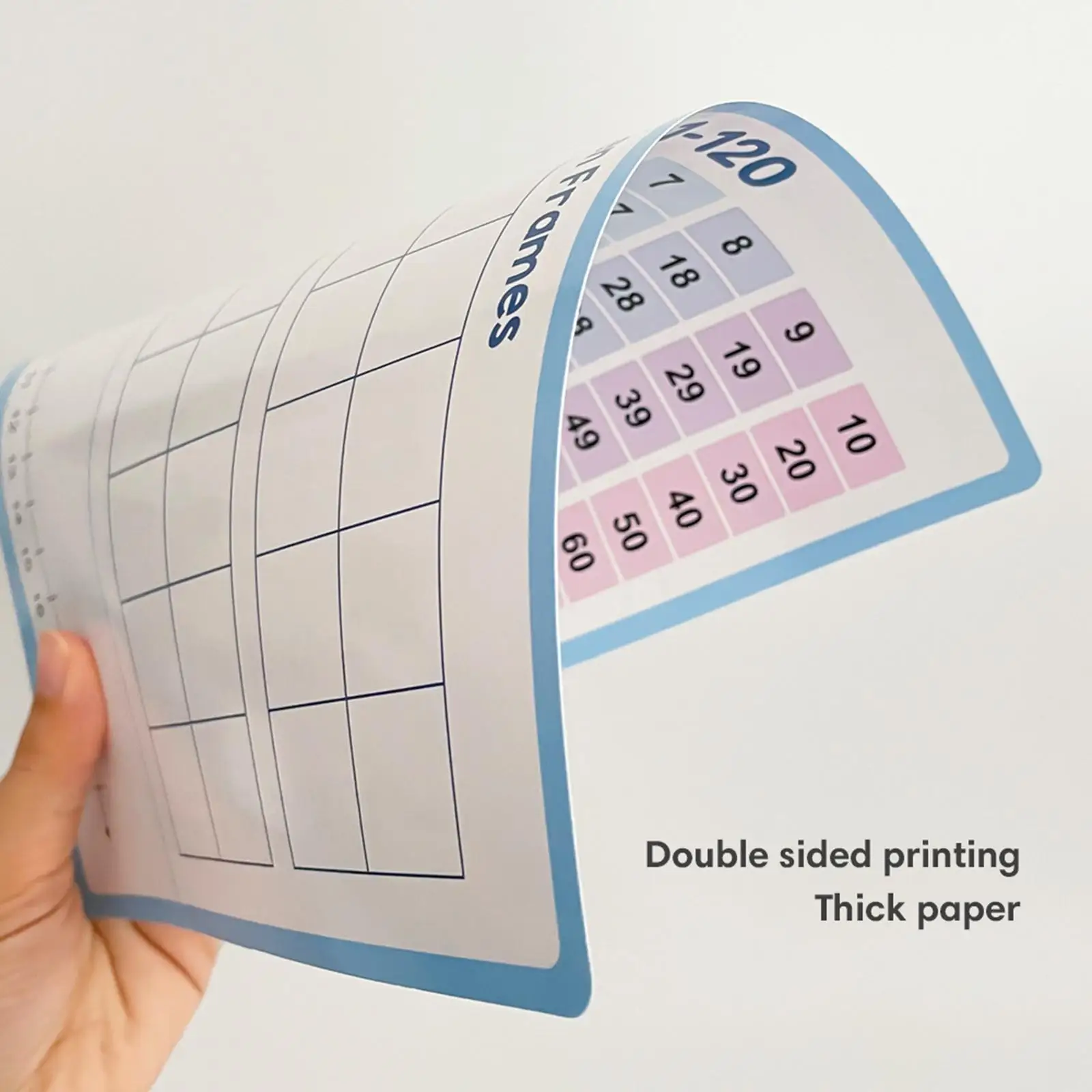 10Pcs 숫자 라인 양면 교육 보조 도구 수학 연습 유치원 교실 유치원 홈스쿨을 위한 작은 화이트 보드