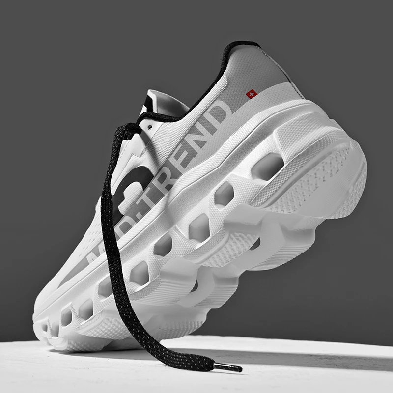 New Men's Lightweight Breathable Mesh Running Shoes: Stylish Flying Woven Design for Sports Ideal for Teenagers and Students
