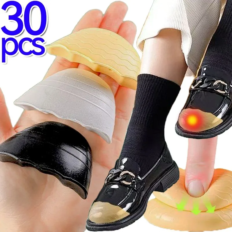 2/30Pcs Soft Toe Pad PU Foam Reduce Shoe Size Reusable Toe Sponge Filler Inserts for Shoes Foot Brace Pads Unisex Shoe Inserts