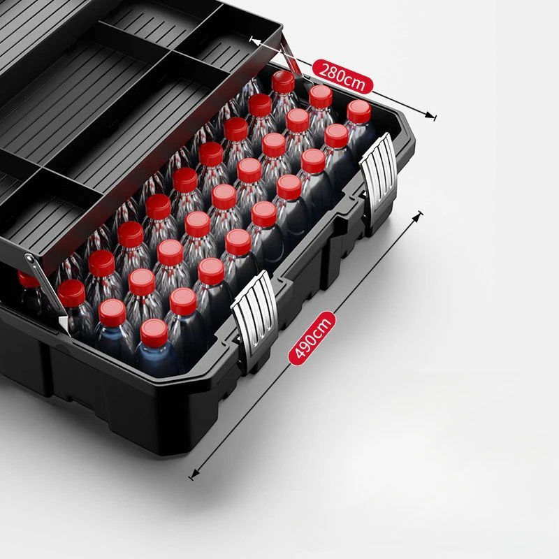 Car Mechanic Tool Boxes Electricians Tools Storage Box Plastic Workshop Organizer Case with Combination Lock Parts Tool Suitcase 3