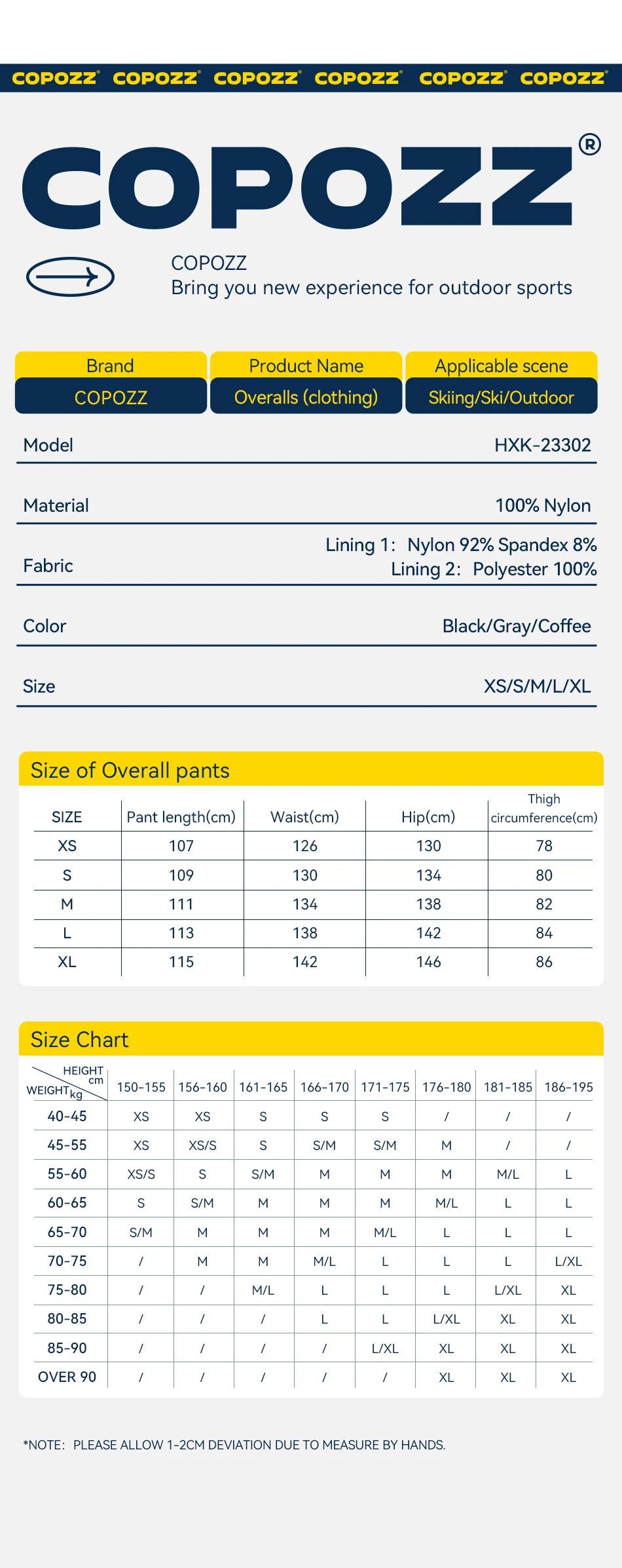Copozz neue verdicken Männer Frauen Skihose wasserdichte Ski Latzhose Winter Snowboard hose warme gerade Overalls Ski overall – Detail 19