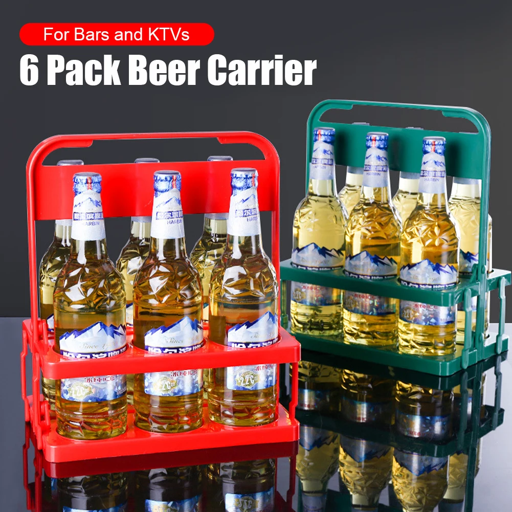 Reusable6PackBeerBottleCarrierDrinkCaddyHolderHolding