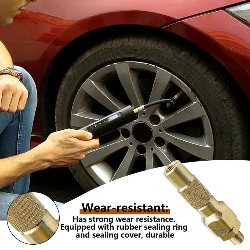 

Tire Valves Extension Brass Material Conversion Nozzle Tire Tube Valves Extension Adapter For Bike Car Truck Tire Inflation Tool