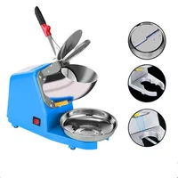 Broyeur à glace électrique avec double couteau, machine à glace concassurera, mise à niveau commerciale, petit ménage, haute puissance, Smunvétérans wn 5
